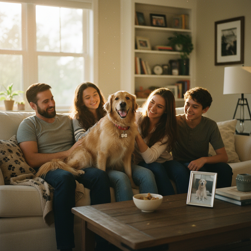 Pet Adoption Transformation Showcase — AI workflow template for social creatives