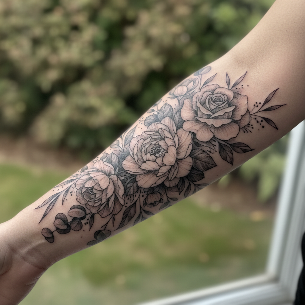 Tattoo Artist Portfolio Showcase — AI workflow template for brand assets